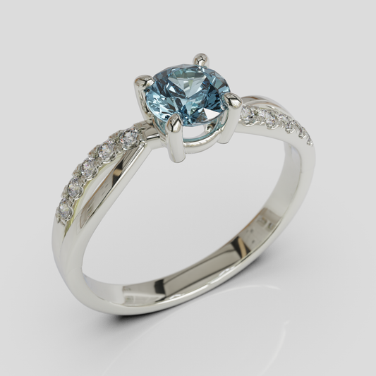 Anillo de Compromiso Onivia Plata 950