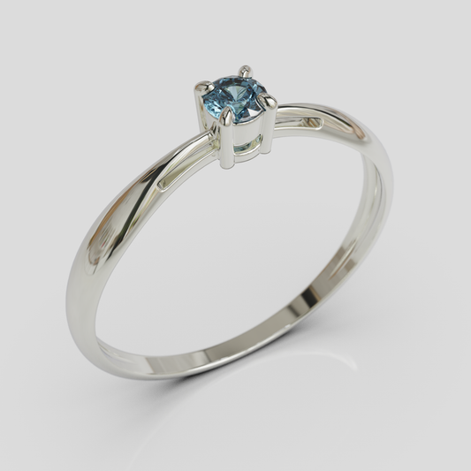 Anillo de Compromiso Alice Plata 950