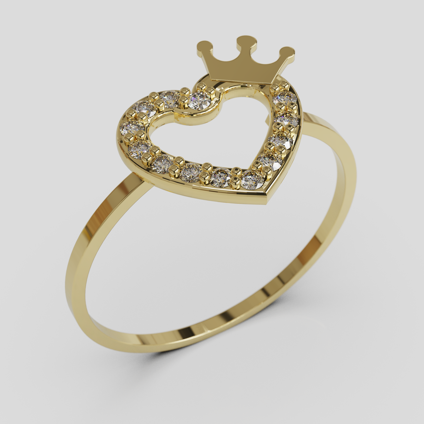 Anillo Corazon Real