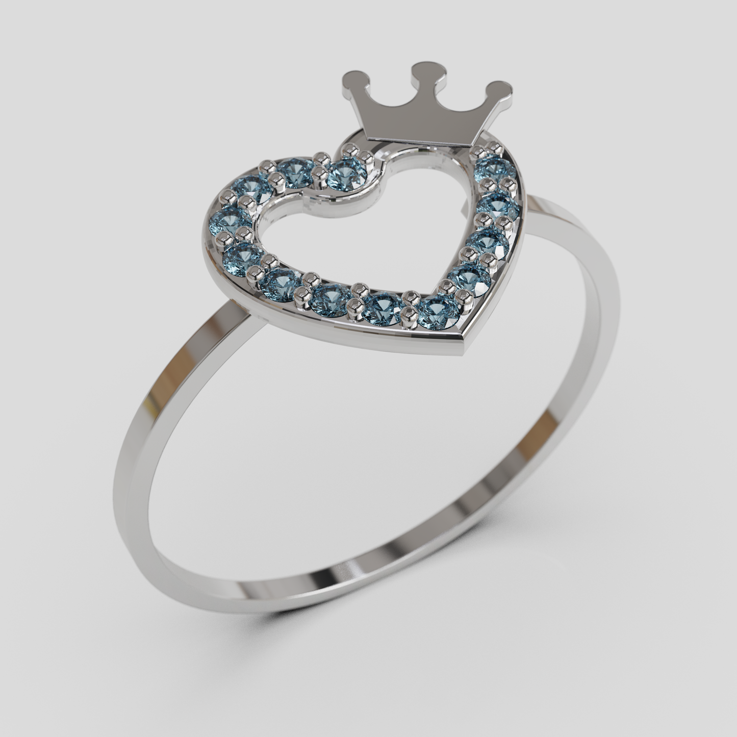 Anillo Corazon Real