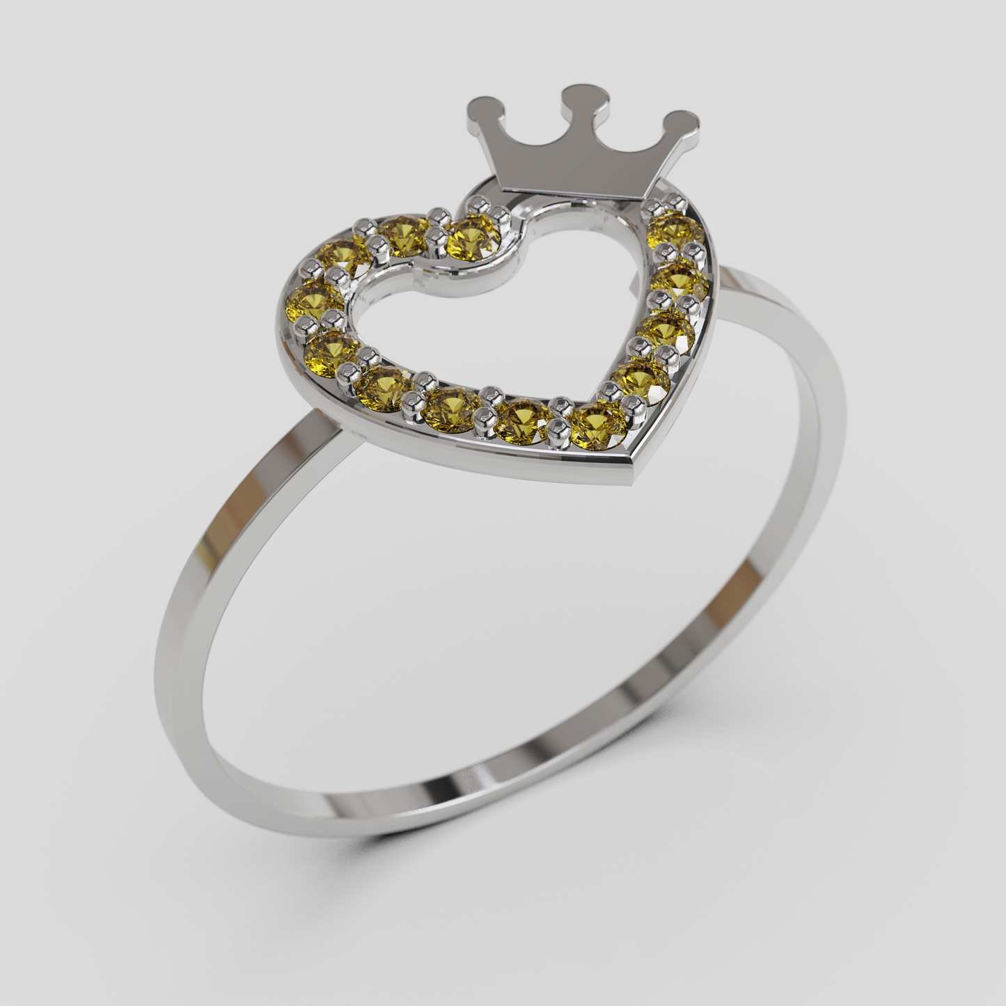 Anillo Corazon Real