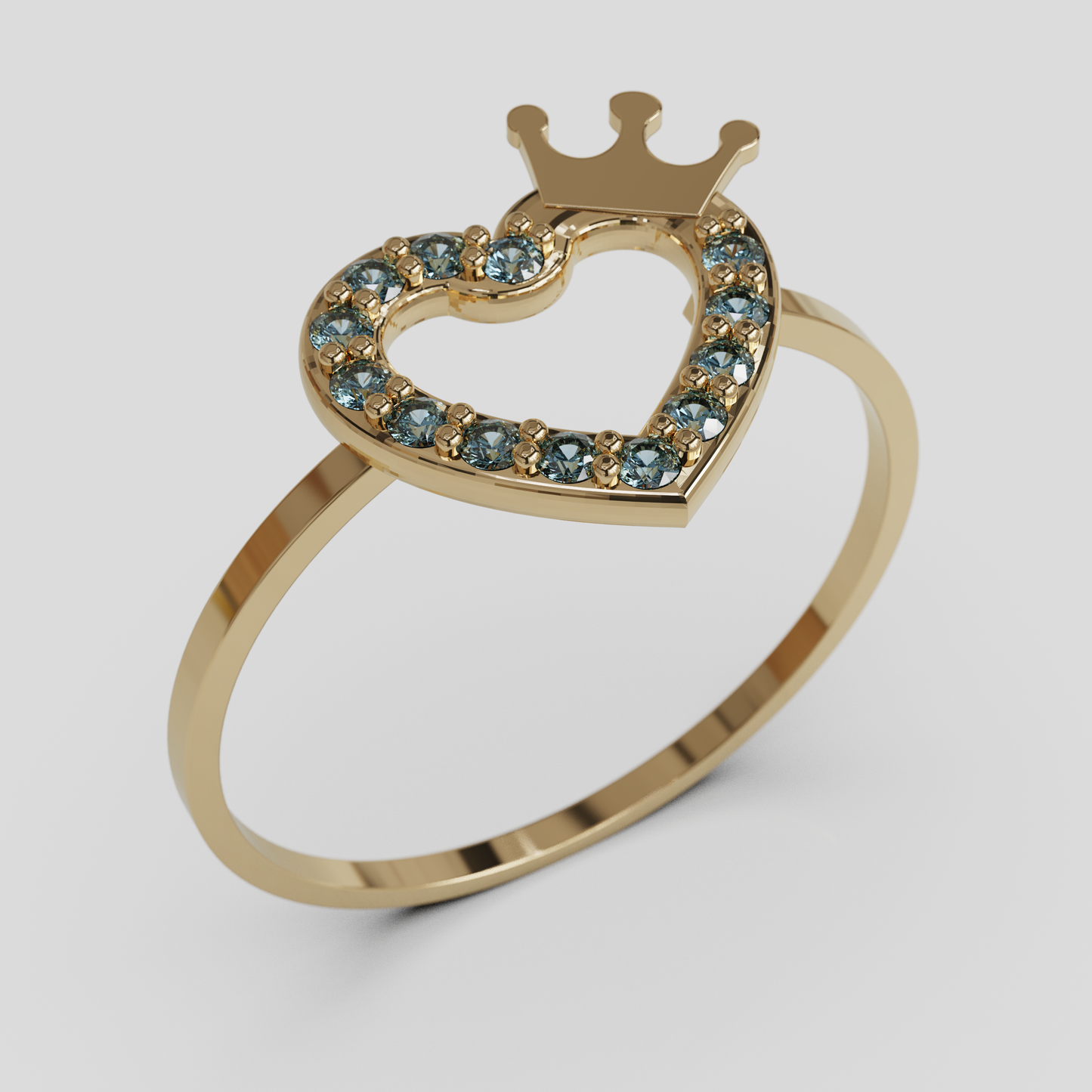 Anillo Corazon Real