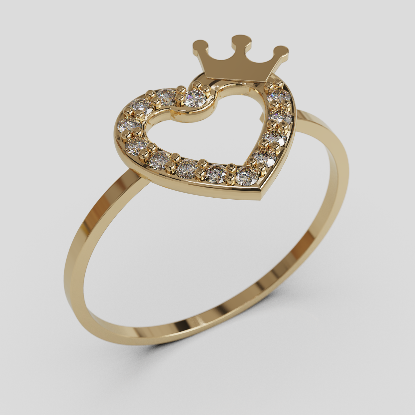 Anillo Corazon Real