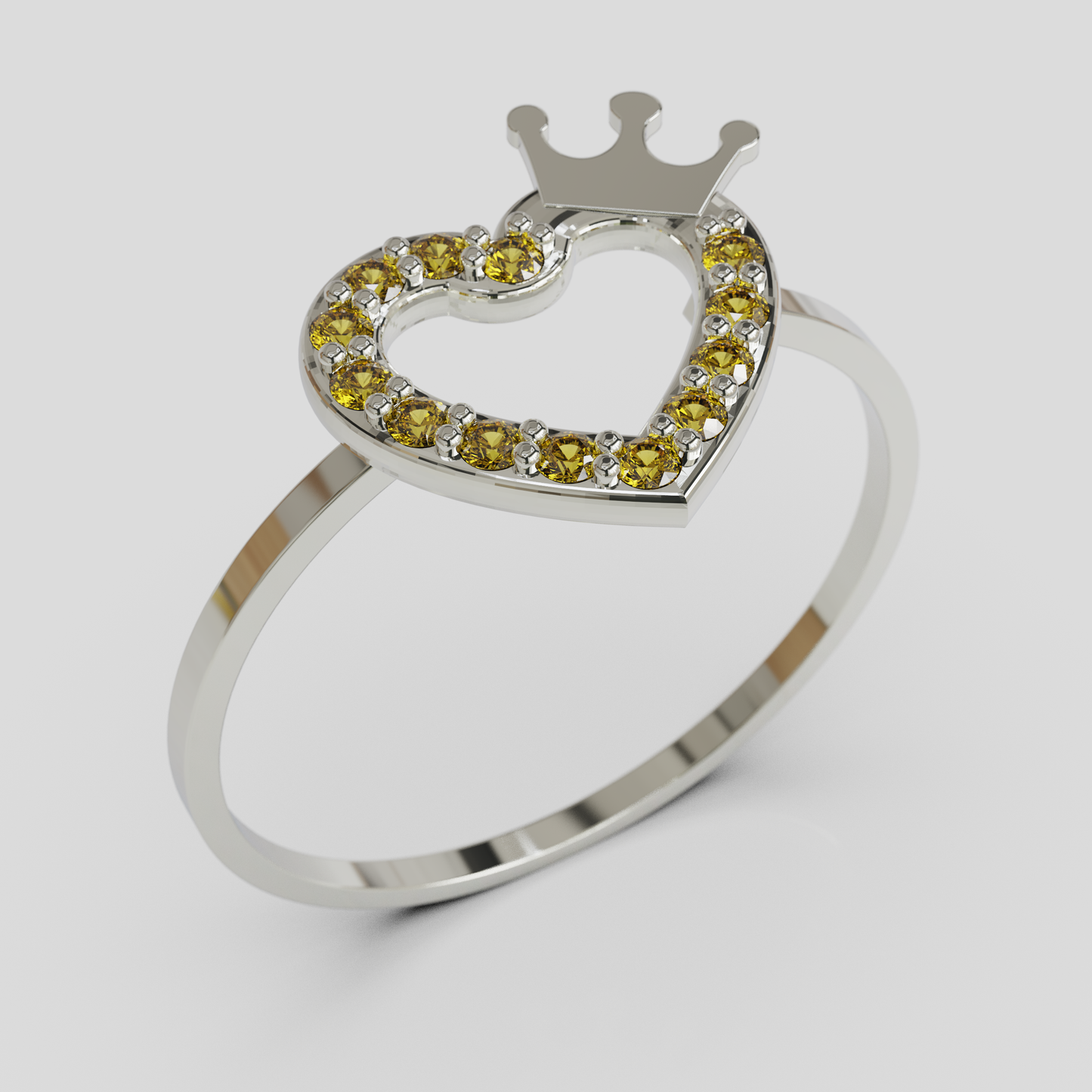 Anillo Corazon Real