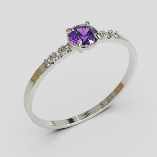 Anillo Compromiso Fern Plata 950