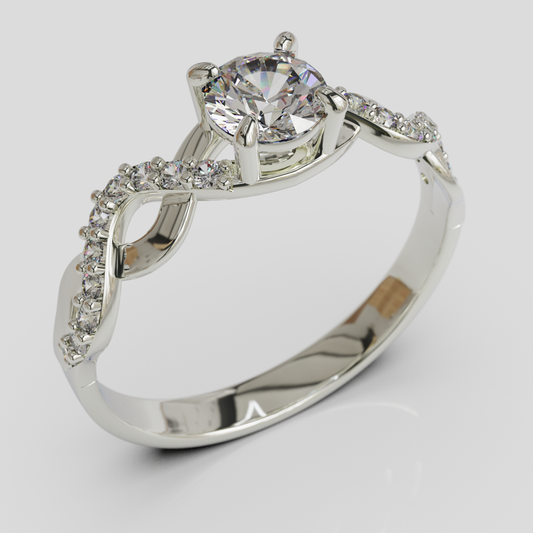 Anillo de Compromiso Lía plata 950