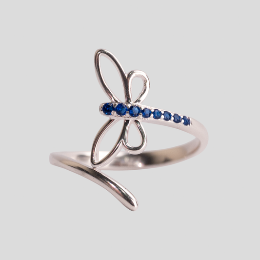 Anillo plata 925 Libélula