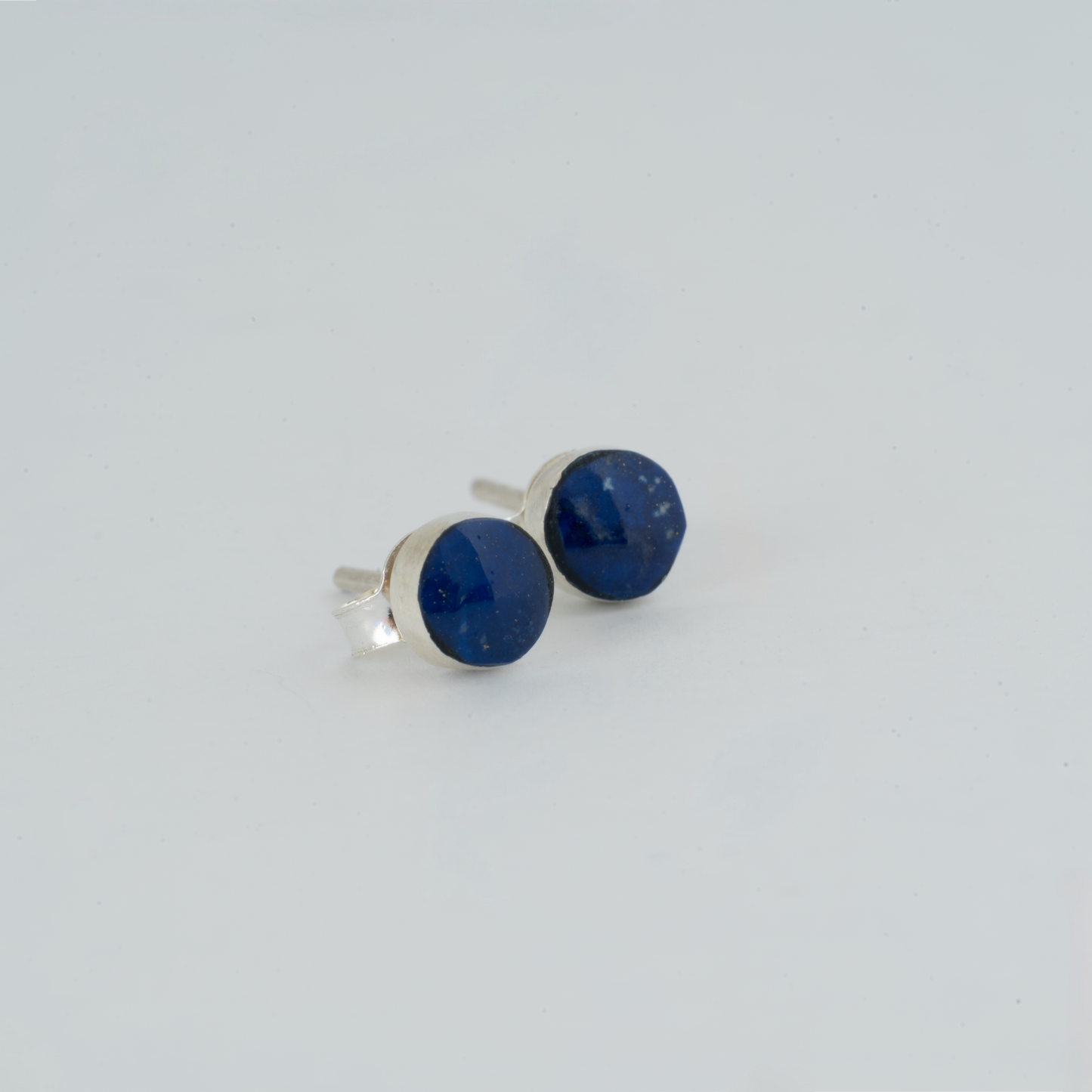 Aros Mini Círculo Azul Lapislázuli