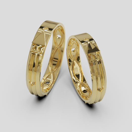 Argollas Matrimonio Atlante light Oro 18k