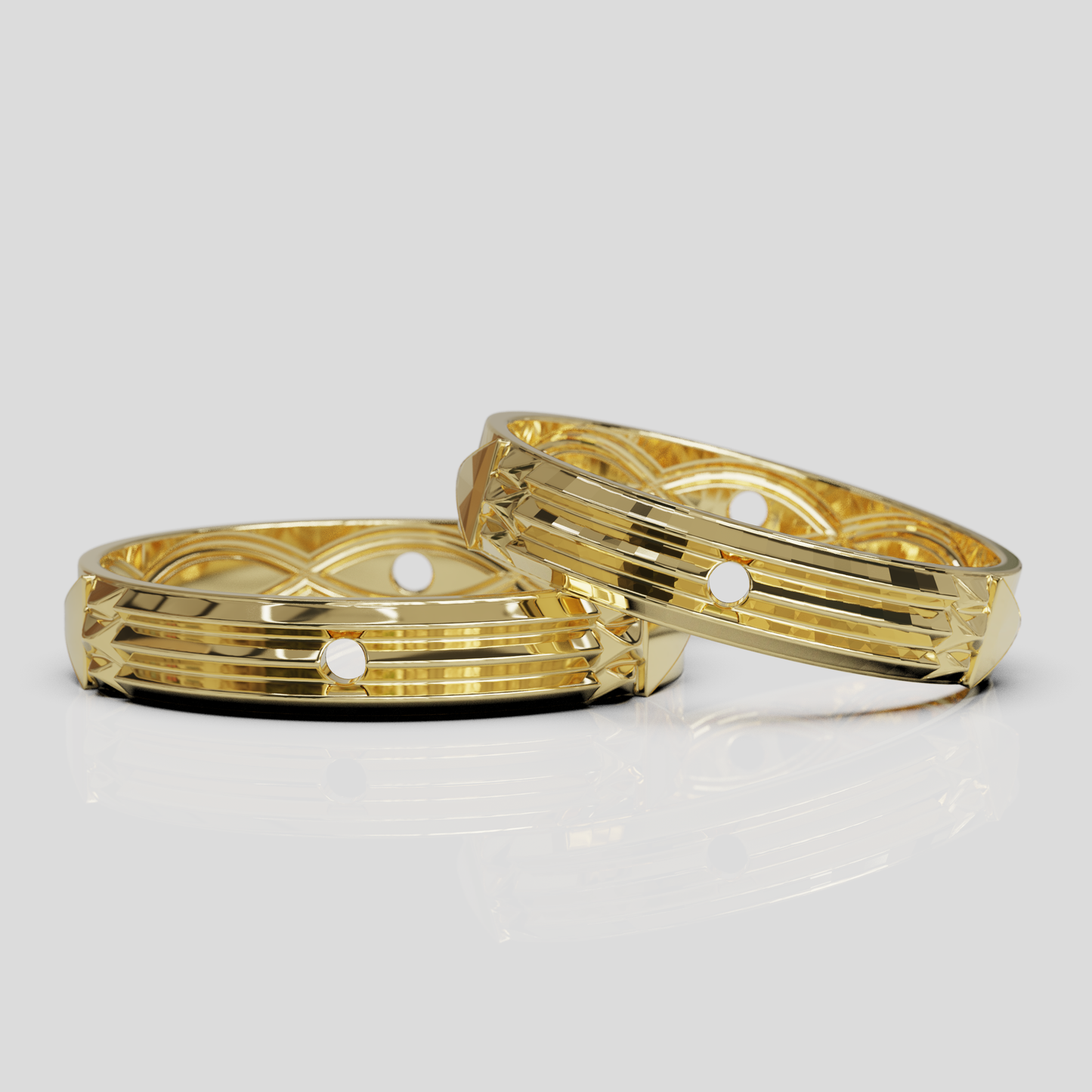 Argollas Matrimonio Atlante light Oro 18k