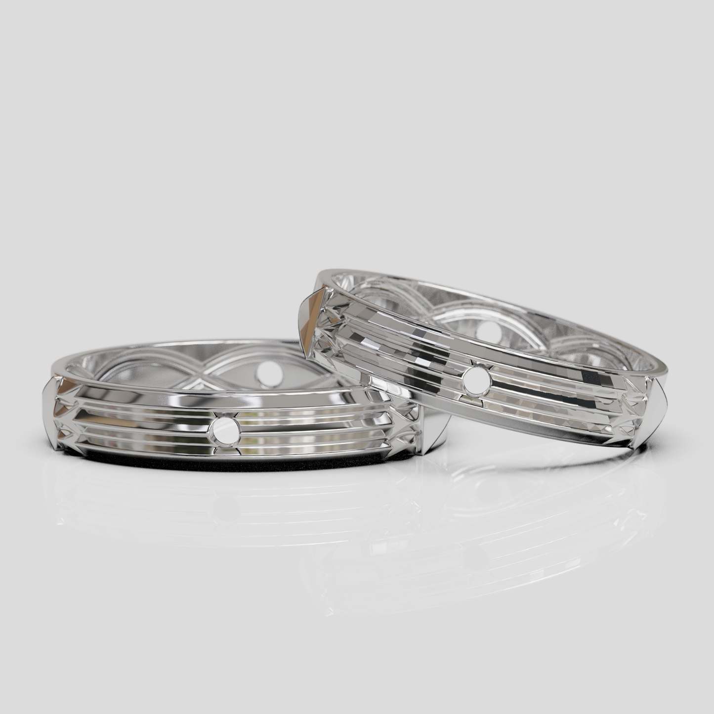Argollas Matrimonio Atlante light Oro 18k