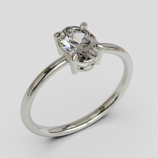 Anillo de Compromiso Opal Plata 950