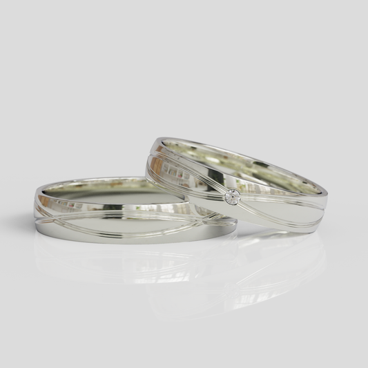 Argollas de Matrimonio Chiara 4mm Plata 950