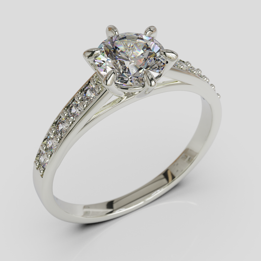 Anillo de Compromiso Azalea Plata 950
