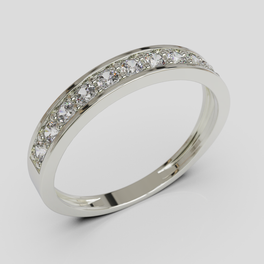 Anillo de Compromiso Cintillo Canal
