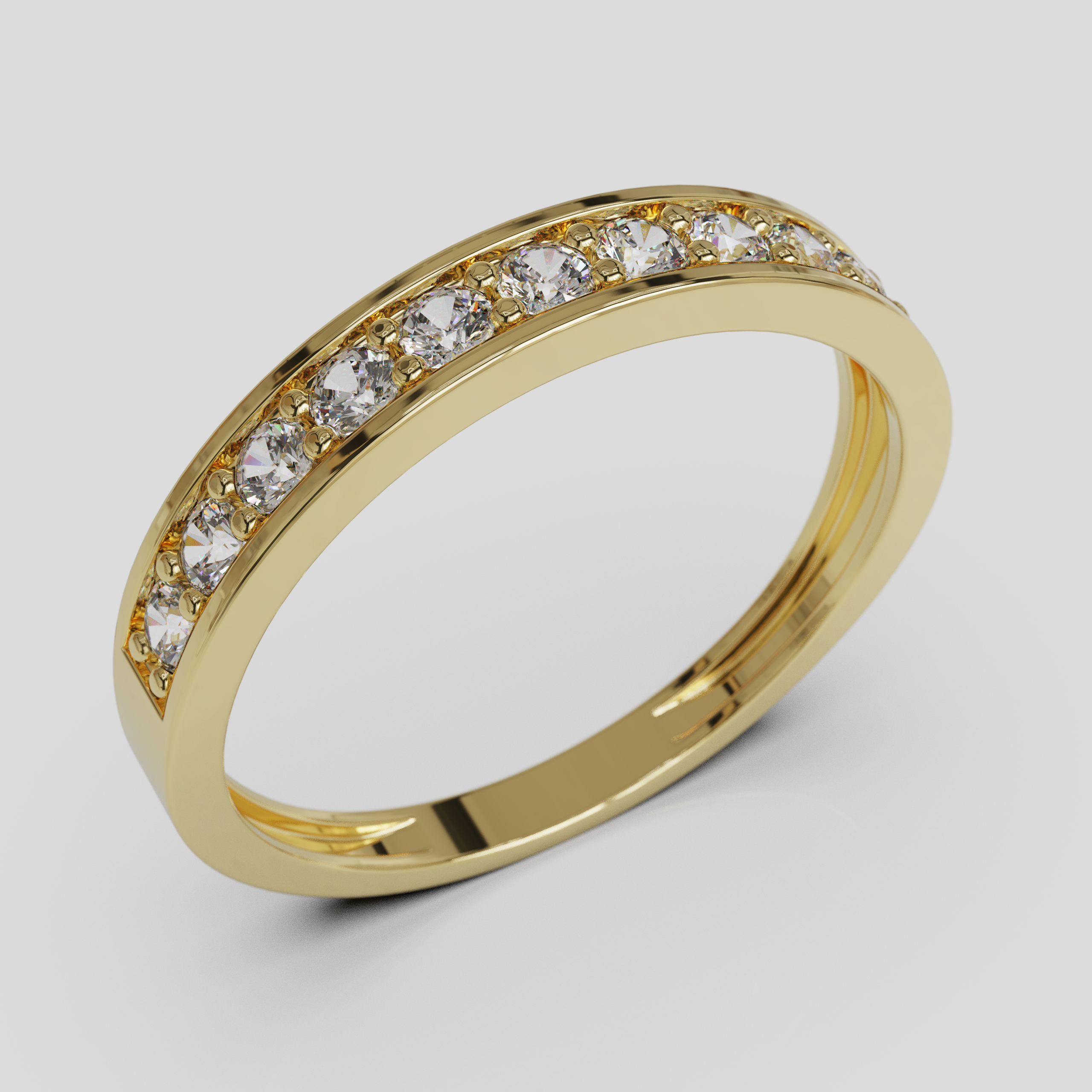 Anillo de Compromiso Cintillo Canal
