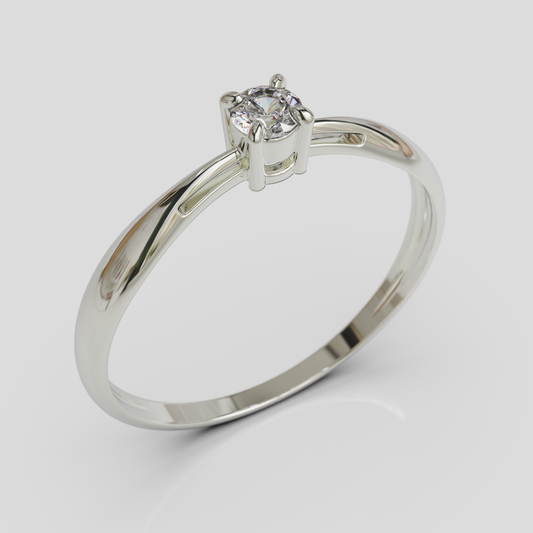 Anillo de Compromiso Alice Plata 950