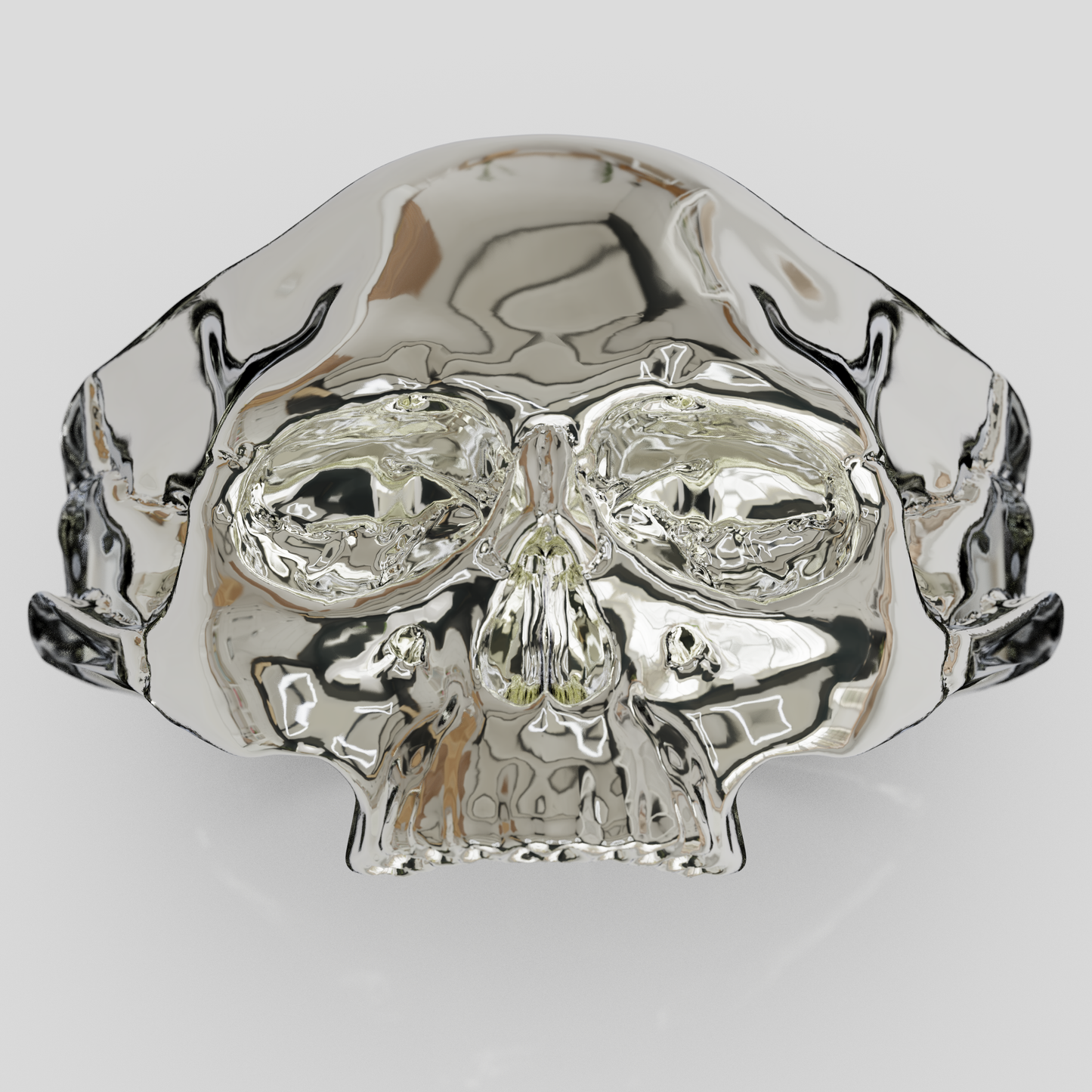 Anillo Craneo Plata 950