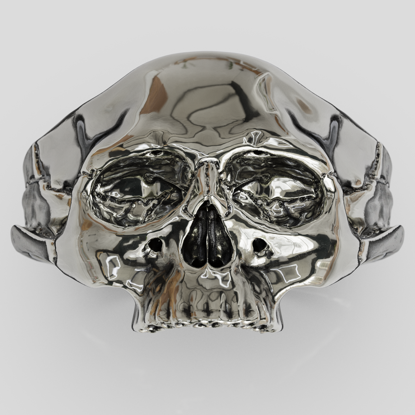 Anillo Craneo Plata 950