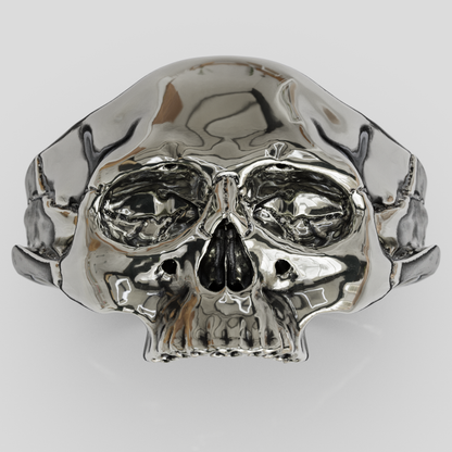 Anillo Craneo Plata 950