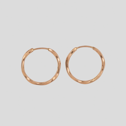 Aros Entorchados Oro 18K