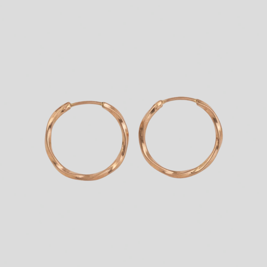 Aros Entorchados Oro 18K