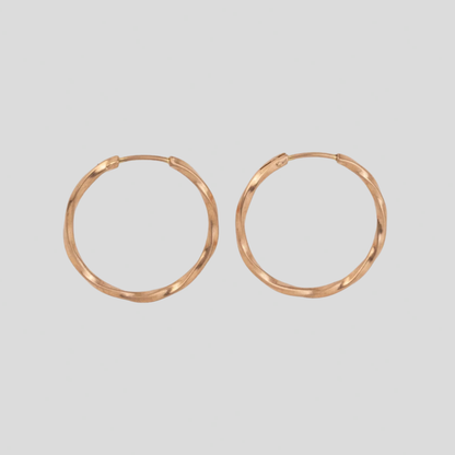 Aros Entorchados Oro 18K