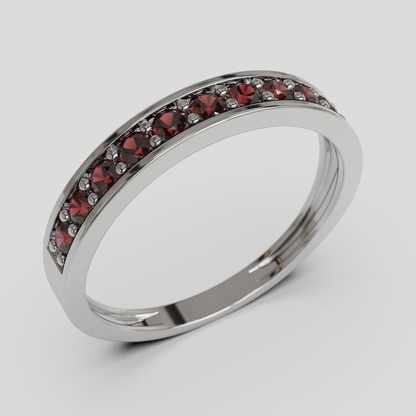 Anillo de Compromiso Cintillo Canal