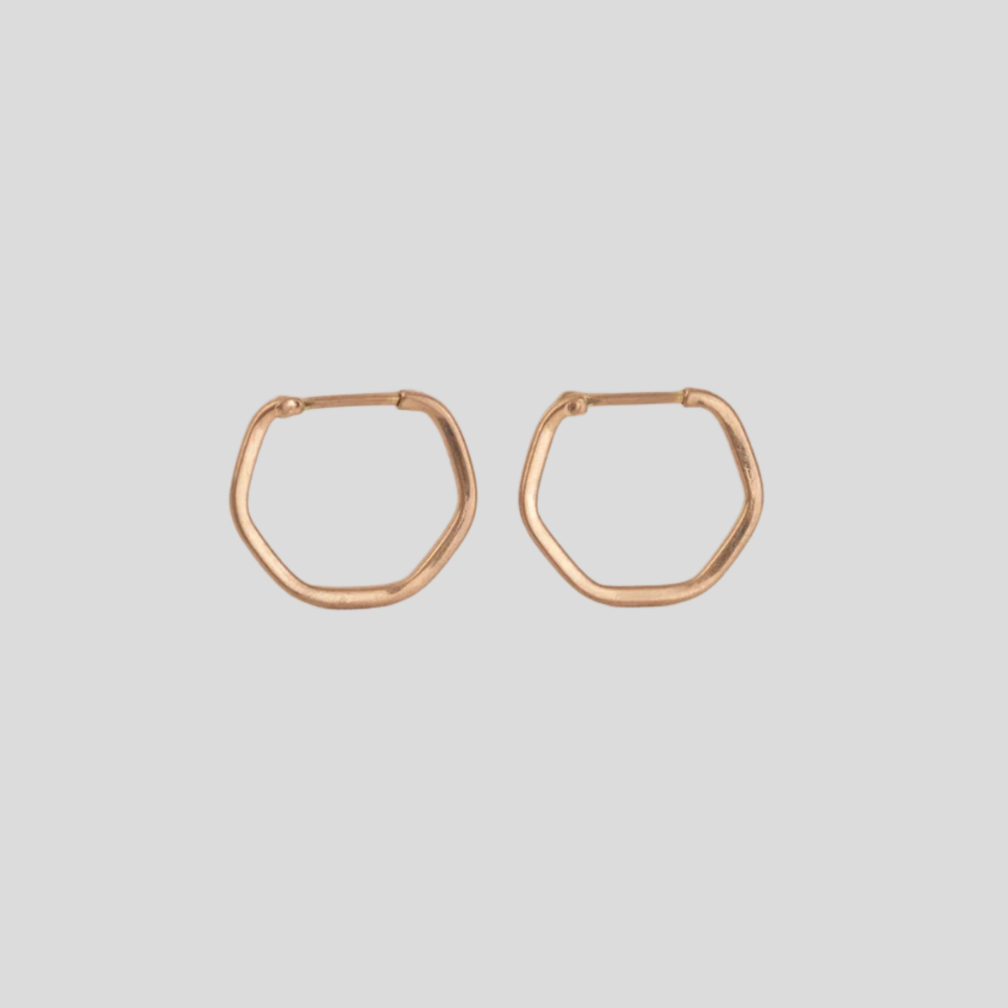 Aros Hexagonales Oro 18K