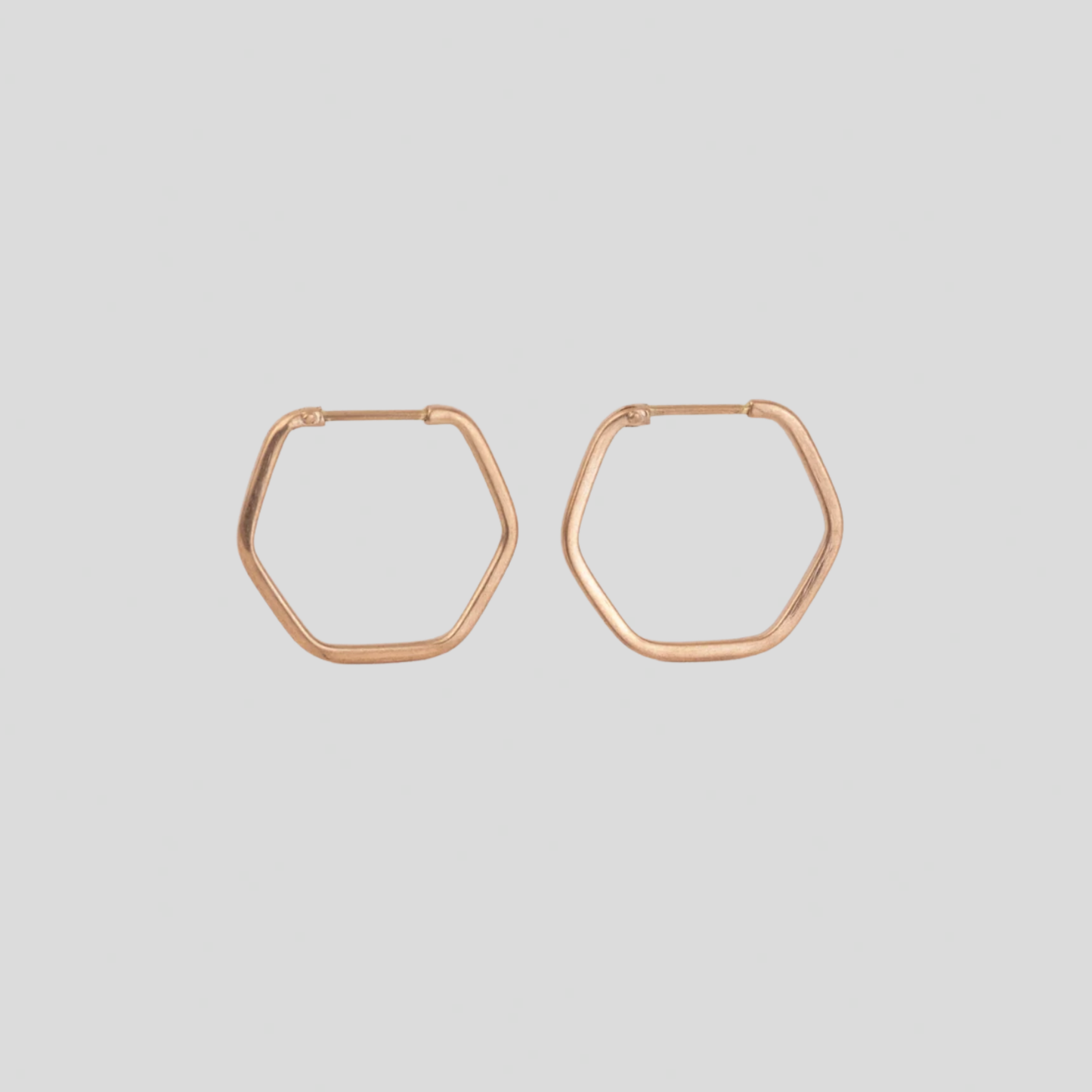 Aros Hexagonales Oro 18K