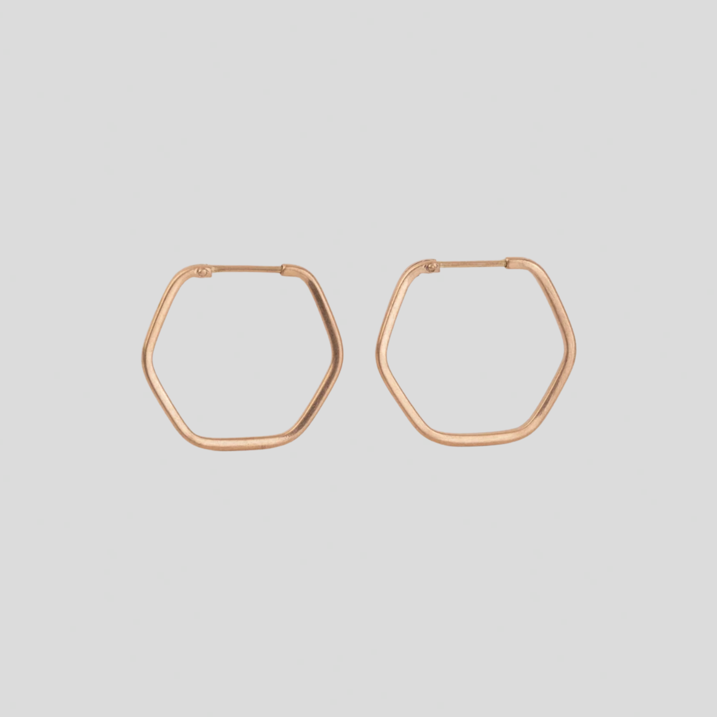 Aros Hexagonales Oro 18K