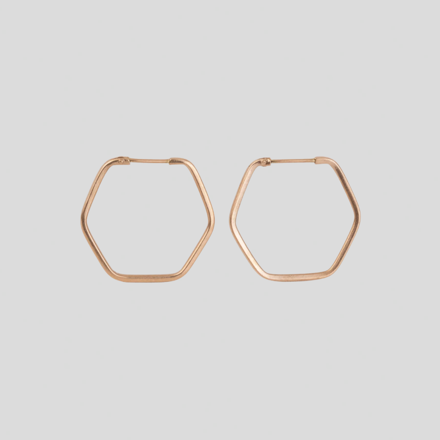 Aros Hexagonales Oro 18K