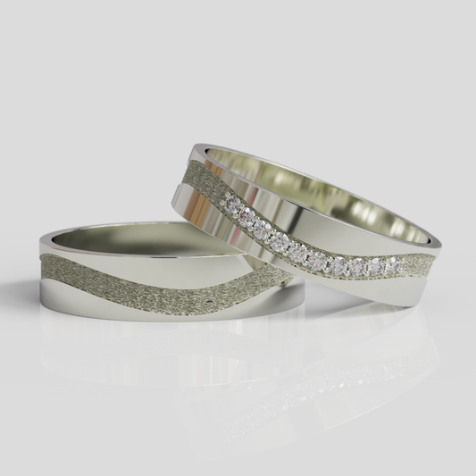 Argollas de Matrimonio Mi Piaci Molto Plata 950