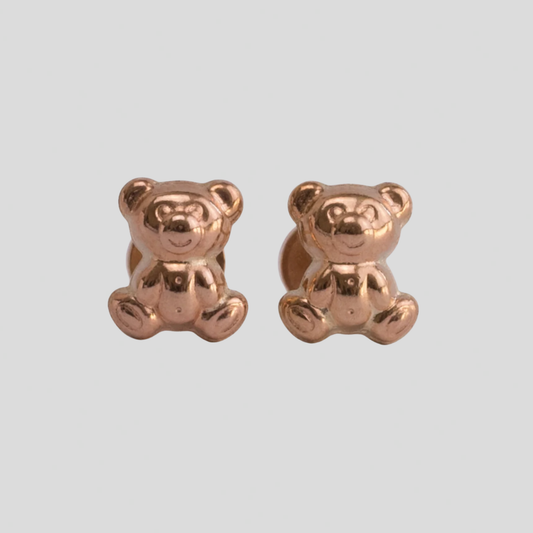 Aros Abridores Osito Oro 14K