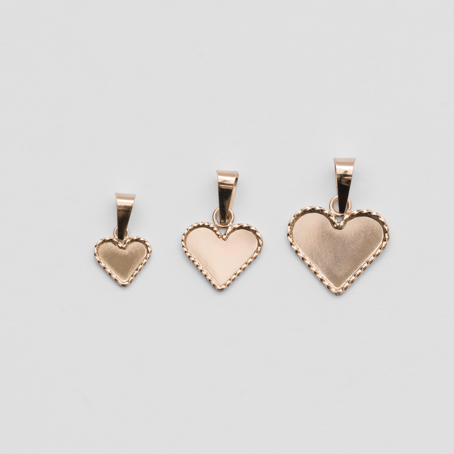 Dije Corazón en Oro Rosado 18K