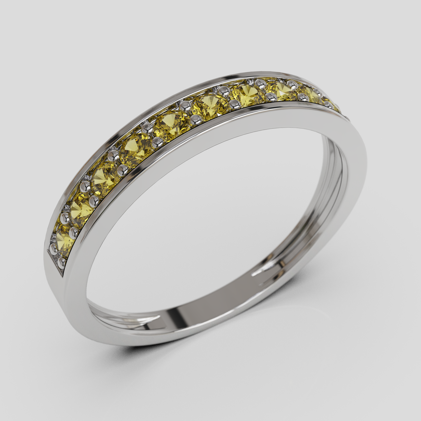 Anillo de Compromiso Cintillo Canal