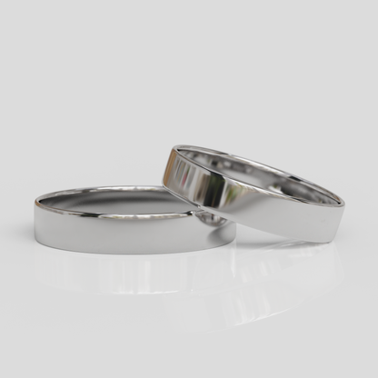 Argollas de Matrimonio Tubo Oro 18k 4mm
