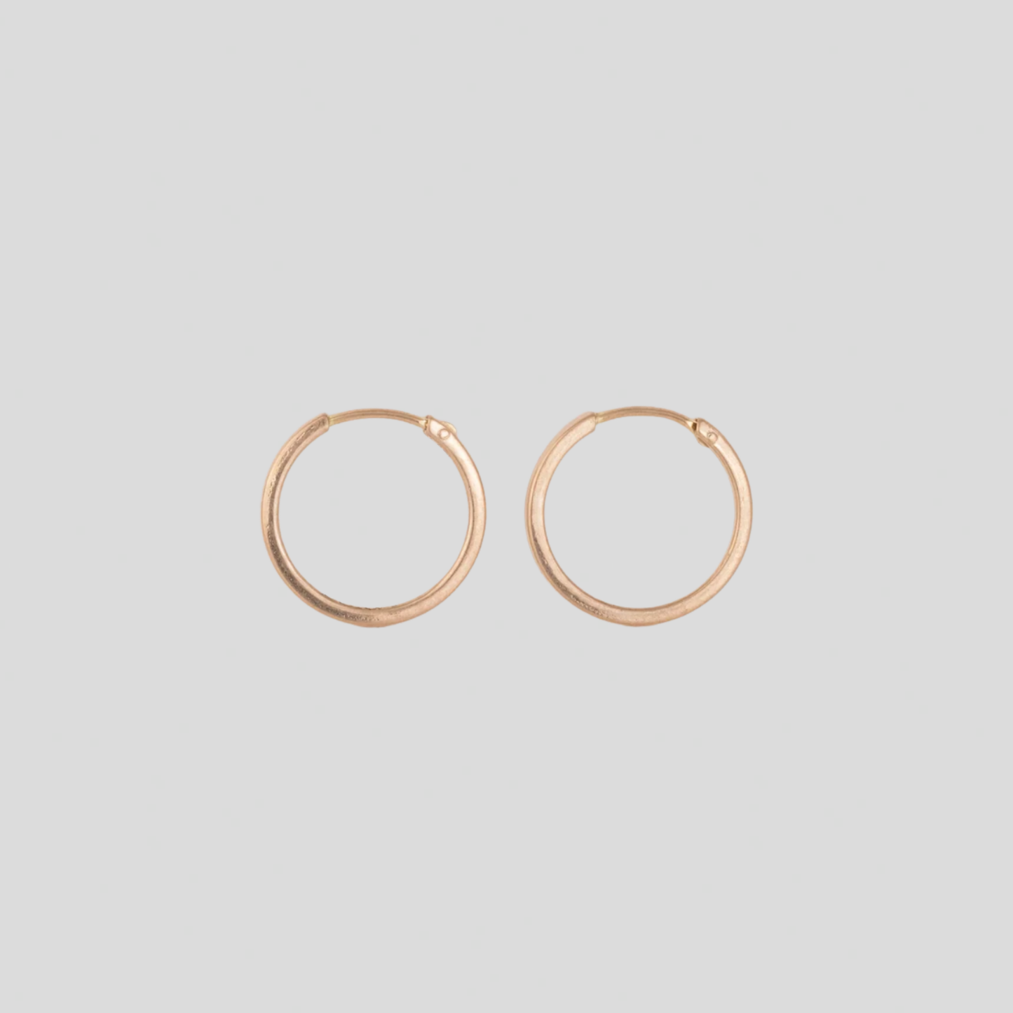 Aros Tubo planos 18K