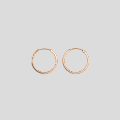 Aros Tubo planos 18K