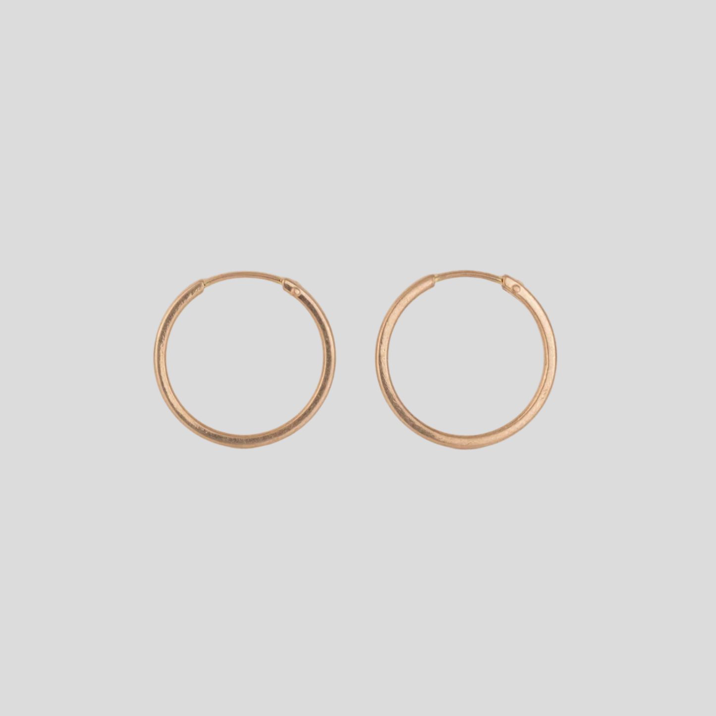 Aros Tubo planos 18K