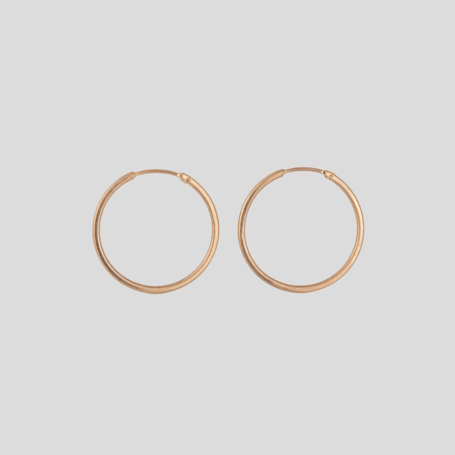 Aros Tubo planos 18K